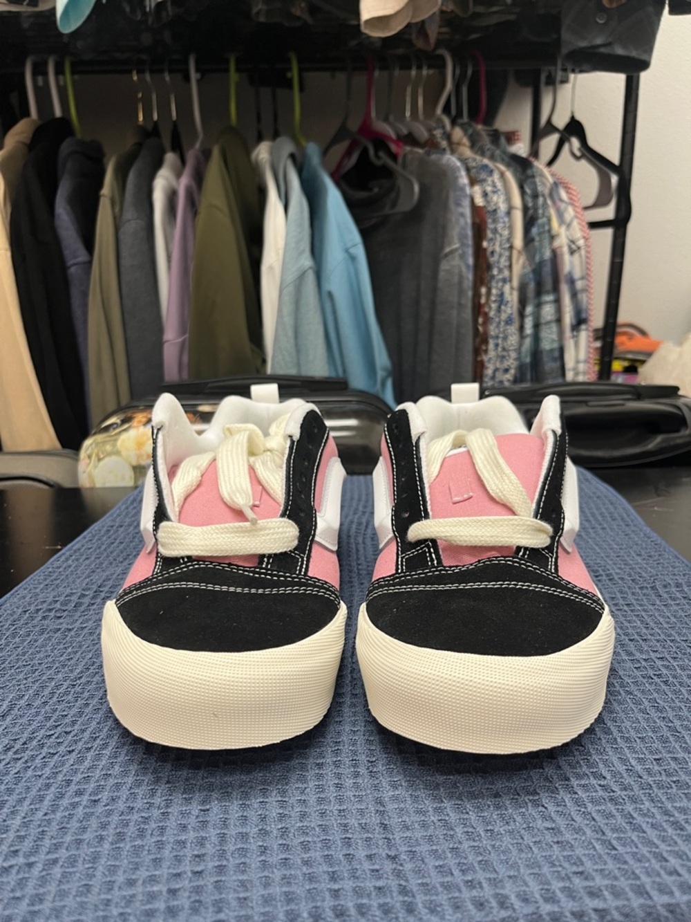 Vans Knu Skool Pink and Black Sneakers - Picture 3 of 7